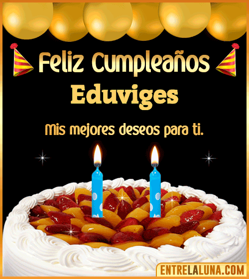 Gif de pastel de Cumpleaños Eduviges