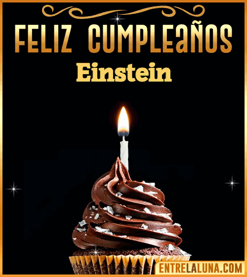 Gif Animado de Feliz Cumpleaños Einstein