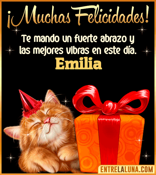 Muchas felicidades en tu Cumpleaños Emilia