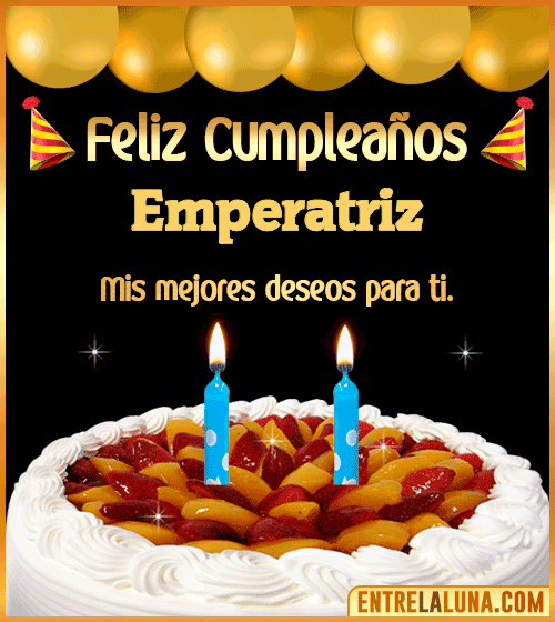 Gif de pastel de Cumpleaños Emperatriz