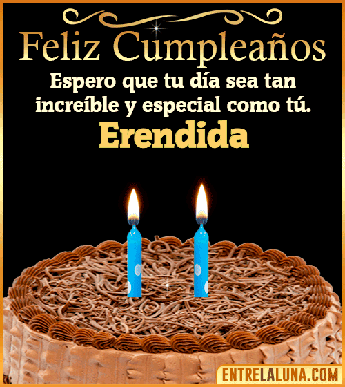 Gif de pastel de Feliz Cumpleaños Erendida