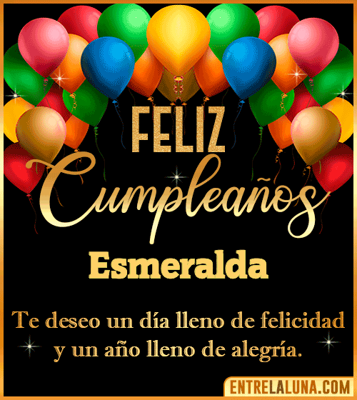Mensajes de cumpleaños Esmeralda
