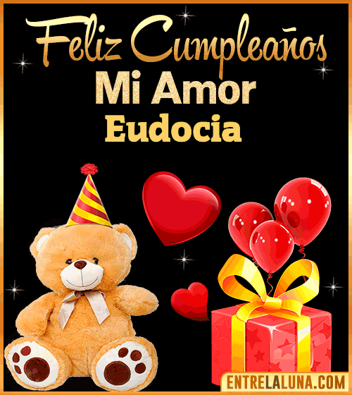 Gif Feliz Cumpleaños mi Amor Eudocia