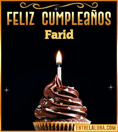 Gif Animado de Feliz Cumpleaños Farid