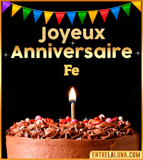 GIF Joyeux Anniversaire Fe