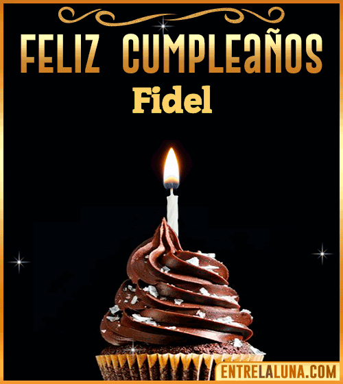 Gif Animado de Feliz Cumpleaños Fidel