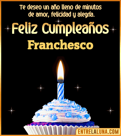 Te deseo Feliz Cumpleaños Franchesco