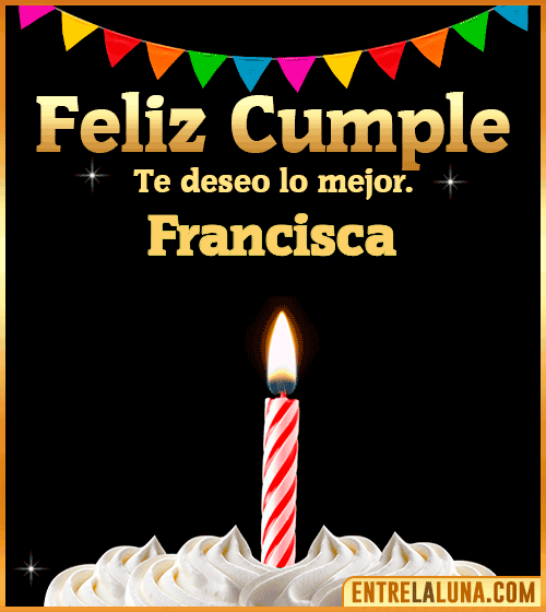 Gif Feliz Cumple Francisca