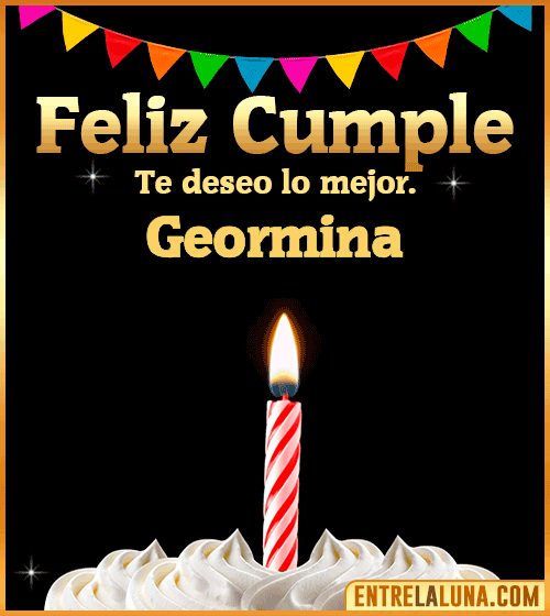 Gif Feliz Cumple Geormina