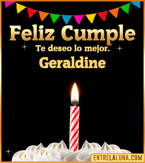 Gif Feliz Cumple Geraldine