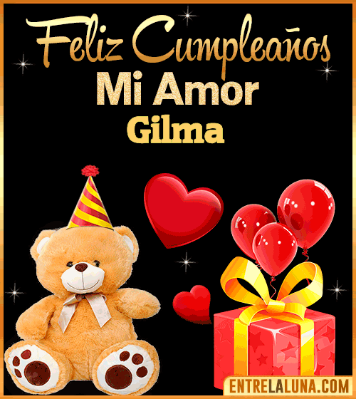 Gif Feliz Cumpleaños mi Amor Gilma