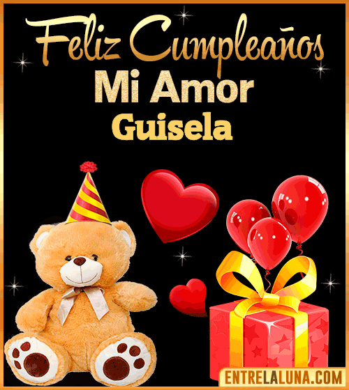 Gif Feliz Cumpleaños mi Amor Guisela