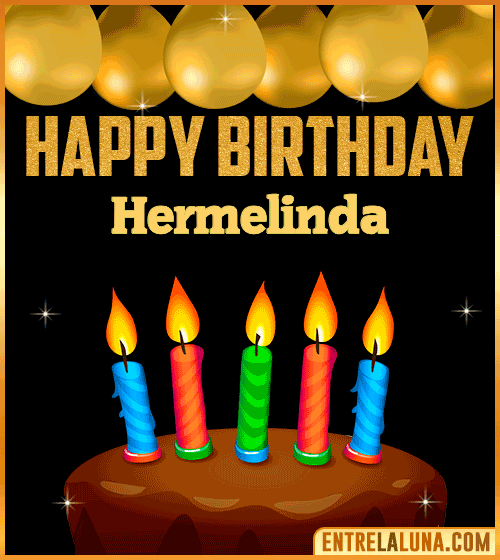 Happy Birthday gif Hermelinda