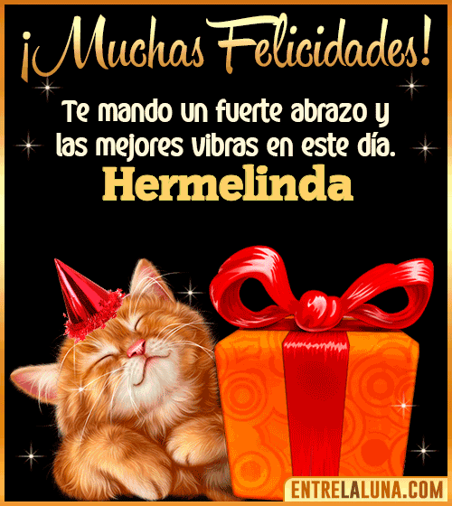 Muchas felicidades en tu Cumpleaños Hermelinda