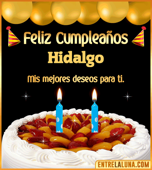 Gif de pastel de Cumpleaños Hidalgo