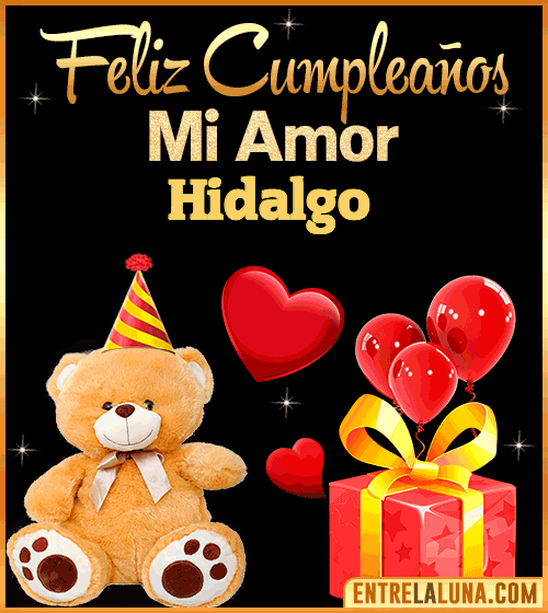 Gif Feliz Cumpleaños mi Amor Hidalgo