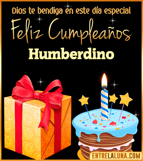 Feliz Cumpleaños, Dios te bendiga en este día especial Humberdino