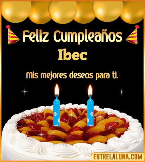 Gif de pastel de Cumpleaños Ibec