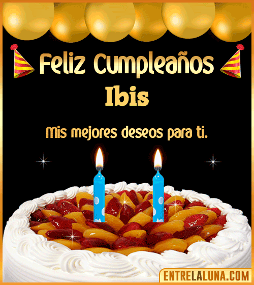 Gif de pastel de Cumpleaños Ibis