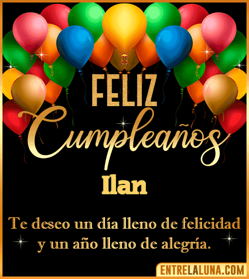 Mensajes de cumpleaños Ilan