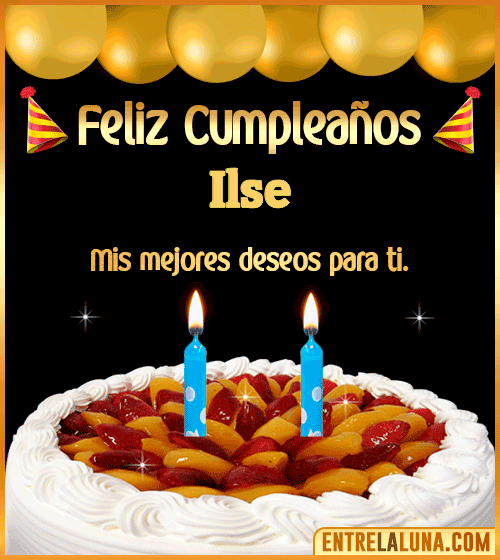 Gif de pastel de Cumpleaños Ilse