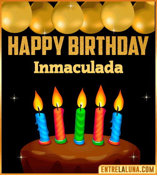Happy Birthday gif Inmaculada