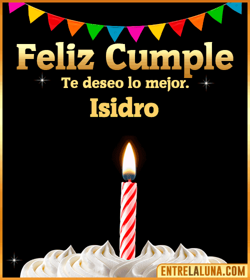 Gif Feliz Cumple Isidro