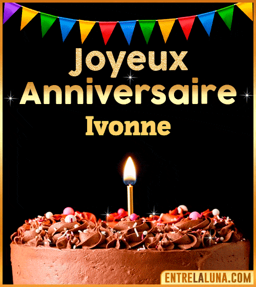 GIF Joyeux Anniversaire Ivonne