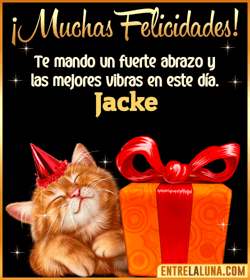 Muchas felicidades en tu Cumpleaños Jacke