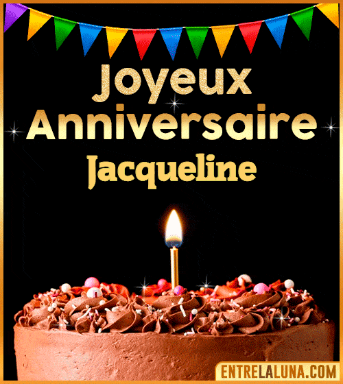 GIF Joyeux Anniversaire Jacqueline