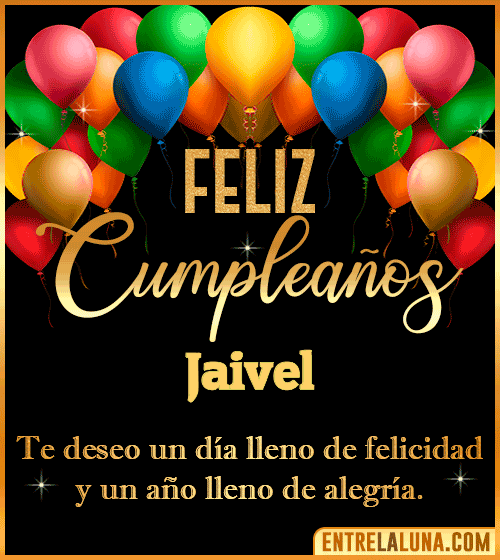 Mensajes de cumpleaños Jaivel