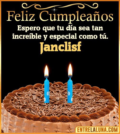 Gif de pastel de Feliz Cumpleaños Janclisf