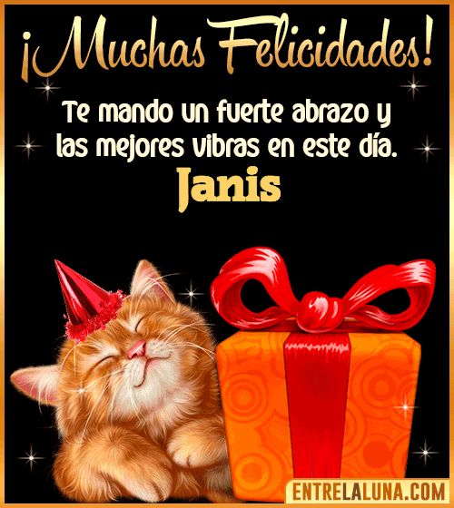 Muchas felicidades en tu Cumpleaños Janis