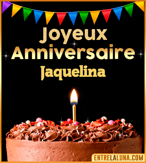GIF Joyeux Anniversaire Jaquelina
