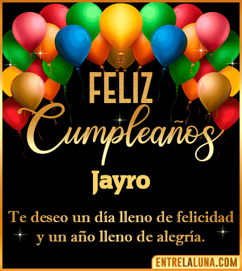 Mensajes de cumpleaños Jayro