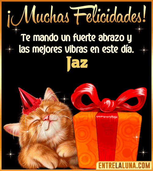 Muchas felicidades en tu Cumpleaños Jaz