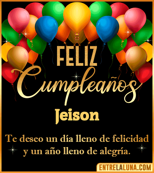 Mensajes de cumpleaños Jeison