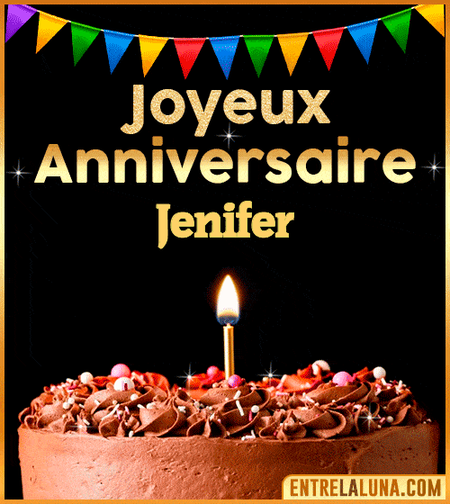 GIF Joyeux Anniversaire Jenifer