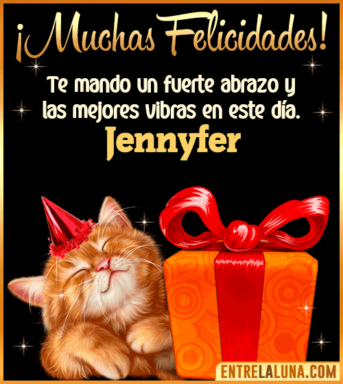 Muchas felicidades en tu Cumpleaños Jennyfer