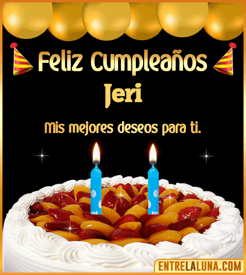 Gif de pastel de Cumpleaños Jeri