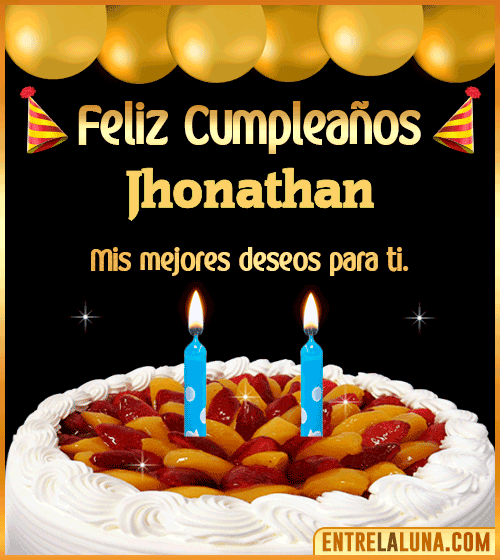 Gif de pastel de Cumpleaños Jhonathan