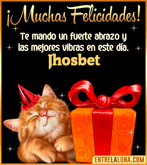 Muchas felicidades en tu Cumpleaños Jhosbet