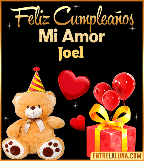 Gif Feliz Cumpleaños mi Amor Joel