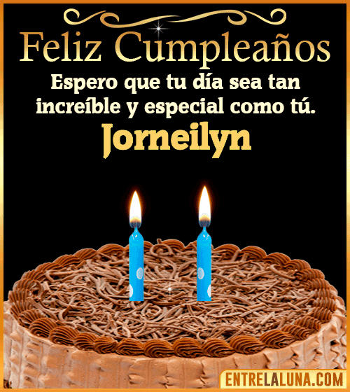 Gif de pastel de Feliz Cumpleaños Jorneilyn