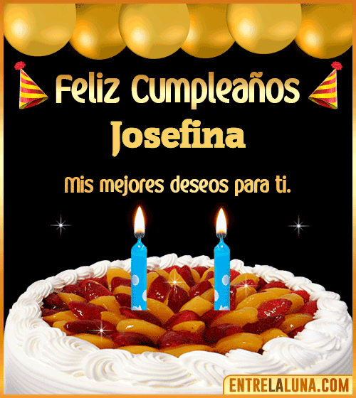 Gif de pastel de Cumpleaños Josefina