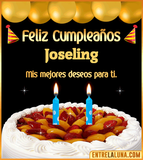 Gif de pastel de Cumpleaños Joseling