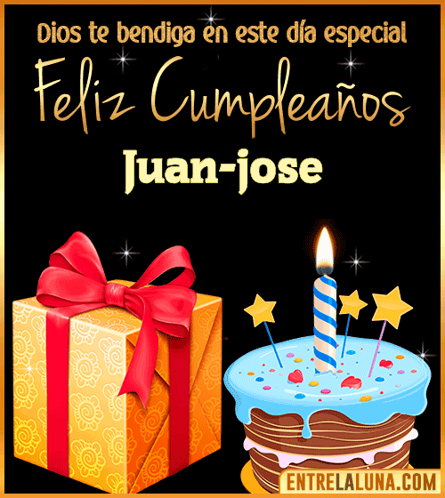 Feliz Cumpleaños, Dios te bendiga en este día especial Juan-jose