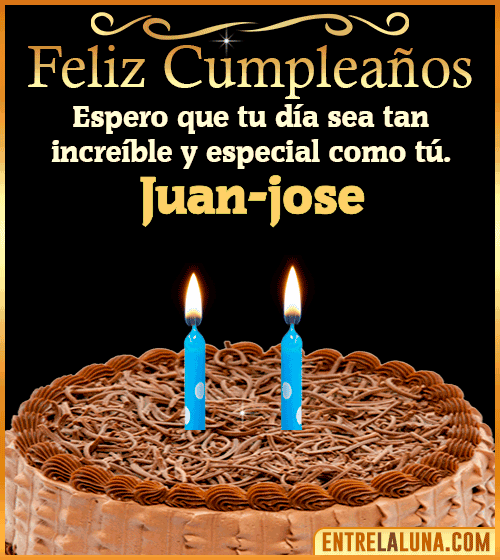 Gif de pastel de Feliz Cumpleaños Juan-jose