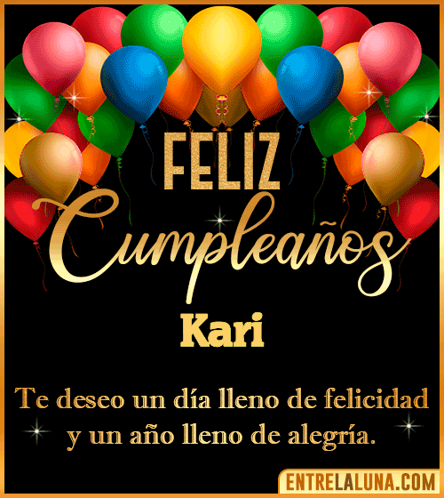 Mensajes de cumpleaños Kari