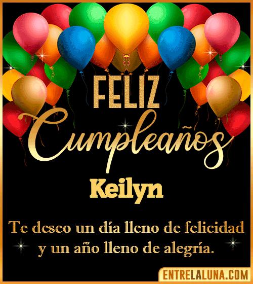 Mensajes de cumpleaños Keilyn
